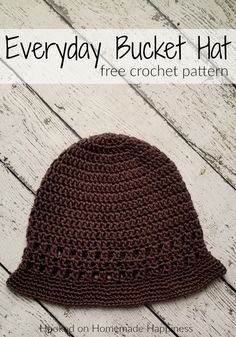 a crocheted hat is shown on the page