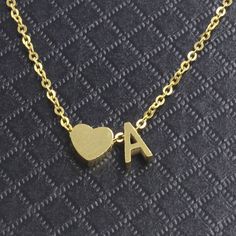 "2pcs 45cm Polished Stainless steel Heart Alphabet pendant Personalized Stamping Necklace, steel Heart Necklace,A-Z Alphabet Charm Chain ✿ QTY: 2pcs ✿ Pendant Size: 3x8mm ✿ Chain Length:18\"(45cm) ✿ Chain Thickness: 1.5mm ✿ Material: 316 Stainless Steel ✿Color: Gold / Silver ✿ Nickel Free & Lead Free Top Quality Triangle Necklaces, Mirror Finish, Smooth edges, Highly Polished Stainless Steel horizontal Triangle . These are top qualityTriangle With chains. These come in Silver, Gold or Rose G Valentine's Day Double Heart Stainless Steel Necklace, Valentine's Day Stainless Steel Double Heart Necklace, Valentine's Day Heart Charm Necklace In Stainless Steel, Stainless Steel Heart Pendant Necklace For Mother's Day, Mother's Day Heart Pendant Necklace In Stainless Steel, Valentine's Day Stainless Steel Heart Necklace With Adjustable Chain, Valentine's Day Stainless Steel Necklace With Adjustable Chain, Mother's Day Stainless Steel Heart Pendant Necklace, Heart Shaped Stainless Steel Necklace For Valentine's Day