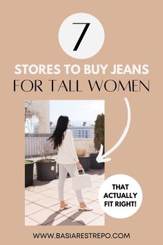 Check out these jeans for tall women (that you need!). I share extra long, flare, high waisted, and more styles from stores like Nordstrom. Check them out now! Jeans For Tall Women, Get Taller, Long Outfit, Buy Jeans