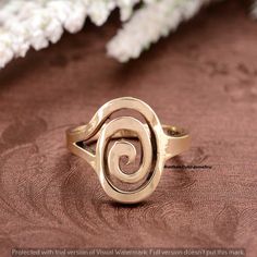 Spiral Brass Swirl Ring Gold, Wired Boho Ring, Gift for Her,Ring For Women,Gifts Unique Swirl Jewelry As A Gift, Hand Forged Spiral Jewelry Gift, Handmade Spiral Rings For Gifts, Handmade Spiral Rings For Gift, Spiral Nickel-free Jewelry For Anniversary, Handmade Spiral Jewelry For Anniversary, Yellow Gold Swirl Jewelry Gift, Swirl Shaped Yellow Gold Jewelry Gift, Adjustable Swirl Jewelry For Gifts