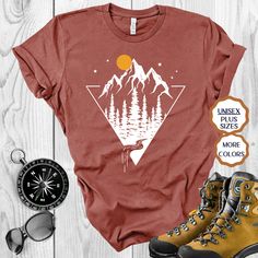 🌍 W O R L D W I D E * S H I P P I N G Hiking top Geometric Shirt, Waterfall shirt, Mountain Design T-shirt, Hiking Shirt, Nature Shirt, Lake Shirt, Camping Shirt, mountain tshirt gift for hikers Also available: Enamel Mug:https://www.etsy.com/listing/858280618/geometric-mountain-mug-enamel-mug-cabin Sweatshirt:https://www.etsy.com/listing/874586265/waterfall-graphic-sweatshirts-geometric ❤️ W H Y * O R D E R * W I T H * M E *I love working with high-quality products and aim for outstanding cust Nature Waterfall, Hiking Clothing, Sublimacion Ideas, Souvenir Shirt, Camping Hoodie, Travel Tshirt, Geometric Nature