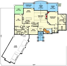 the first floor plan for this house