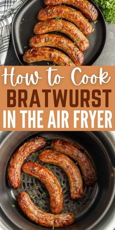 how to cook bratwurst in the air fryer