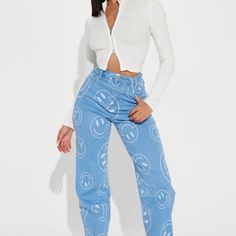 Brand New Fashion Nova Jeans Fashion Nova Jeans, Jeans Brands, Flare Jeans, Fashion Nova, New Fashion, Mood Board, Women's Fashion, Wide Leg, Color Blue