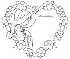 a heart shaped frame with flowers in the shape of a woman sitting on her knees