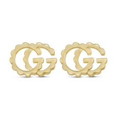 A simple and elegant earring with the GG initials and a screw back setting 
    These earrings are also available for setting with  semi-precious gems. Please contact us   for more information.    ADDITIONAL INFORMATION  Style #: ER912 Elegant Gold Earrings With Initials, Gucci Style, Semi Precious Gems, Letter G, Colored Gems, Best Diamond, Precious Gems, Stone Cuts, Style Earrings