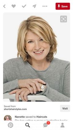 Martha Stewart Hair, Helen Mirren Hair, Fine Straight Hair, Blonde Bob Hairstyles, Bob Hairstyles With Bangs, Nice Hair, Medium Short Hair, Haircuts For Medium Hair, Brown Hair With Highlights