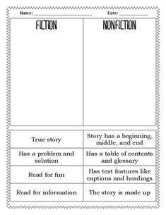 the fiction story worksheet is shown in black and white, with text on it