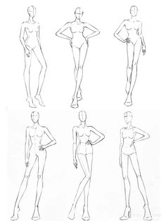 an image of female mannequins in various poses and positions for the body