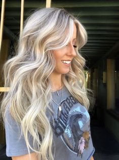 Root Highlights, Toned Blonde Hair, Cool Toned Blonde, Champagne Blonde Hair, Summer Blonde Hair, Blond Balayage, Hair Blond, Cool Blonde Hair, Shadow Root