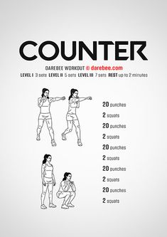 a poster with instructions on how to do squats for the counterweight person in front of them