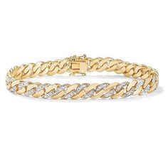 1.85 Carats 14K Yellow Gold Round Diamond Men Bracelet Mens Bracelet Mens Bracelet Gold Jewelry, Man Gold Bracelet Design, Mens Bracelet Designs, Mens Gold Jewelry, Bracelets Design, Mens Gold Bracelets, Mens Gold, Mens Jewelry Bracelet, Diamond Bracelets