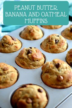 a muffin tin filled with chocolate chip cookies