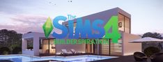 an image of a modern house with the words sns4 in front of it