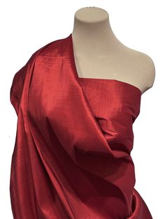 "Stretch Taffeta  58/59 inches wide  ruby red    Stretches with the grain  No stretch across the grain When using this fabric, always cut garment with the stretch across the body  multiple yards purchased for this listing will be continuous cuts of yardage.     * Width: \"58/59 \" wide      * Length per listing: 1 yard     * Price per yard is $12.99     * Type: Stretch Taffeta     * Color: ruby red      * Weight:  8 oz's     * Content: 58% nylon/38% polyester/4 % spandex       * Care: wash and d Elegant Red Fabric For Formal Occasions, Fitted Solid Color Fabric For Formal Occasions, Fitted Solid Fabric For Formal Wear, Formal Solid Fitted Fabric, Elegant Red Fabric For Wedding, Elegant Red Wedding Fabric, Wedding Western, Yard Wedding, Red Fabric