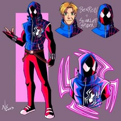 spider - man and the amazing spider - man character model sheet by mechak