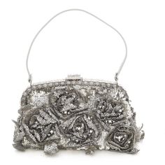 Valentino Rare Sequin Bag -Silver Sequin -Crystal Throughout -Authentic Length: 7.5" Depth: 3.5" Height: 4.5" **Very Good Condition T Luxury Metallic Silver Bags For Party, Luxury Metallic Silver Party Bag, Luxury Metallic Silver Party Bags, Luxury Metallic Silver Bag For Formal Occasions, Silver Evening Bag With Rhinestones For Cocktail, Silver Rhinestone Evening Bag For Cocktail, Silver Bags With Silver-tone Hardware For Events, Silver Rectangular Clutch For Cocktail, Luxury Silver Clutch For Evening