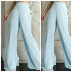 Elegant Blue Flare Bottoms, Chic Blue Flare Wide Leg Pants, Blue Flare Wide Leg Pants For Summer, Blue Full-length Wide Leg Pants For Party, Blue Wide Leg Full Length Party Pants, Blue Wide Leg Full Length Pants For Party, Blue Wide Leg Party Pants, Blue Wide Leg Pants For Party, Blue Full Length Wide Leg Pants For Party