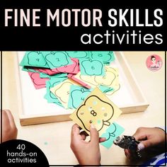 this is an image of fine motor skills activities