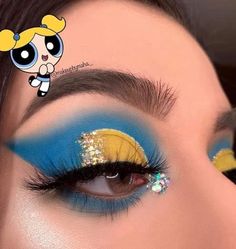 Powerpuff Girls Makeup, Ball Makeup, Makeup Morphe, Movie Makeup, Cute Halloween Makeup, Halloween Eye Makeup, Disney Makeup, Makeup Challenges, Purple Makeup