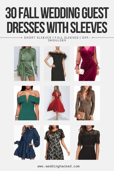 wedding guest dresses with sleeves on the front and back