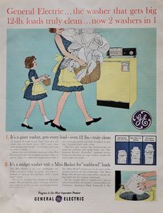 an old advertisement for general electric washing machines