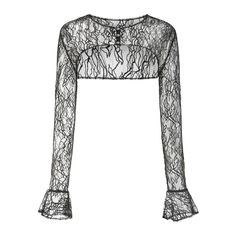 This beautiful lace cardigan is a sexy and playful pair with our Airina Dress. Featuring a short flocked material it is comfortable and soft to the touch, the cuffs are designed with a slight flare, and the placket is a zircon round diamond button giving it elegant and playful vibes.  Lace material  Button details  SIZ Gothic Tops With Sheer Sleeves For Spring, Fitted Black Lace Top With Lace Cuffs, Black Lace Top With Lace Cuffs For Party, Gothic Lace Tops For Party, Gothic Lace Party Tops, Black Party Tops With Lace Cuffs, Lace Party Tops With Lace Cuffs, Lace Top With Lace Cuffs For Party, Party Tops With Lace Cuffs