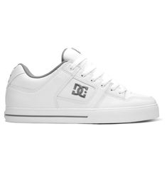 DC - Sneakers Dc Pure, Dc Logo, Style Skate, White Canvas Shoes, Cheap Shoes Online, Mens Skate Shoes, Bottom Design, Sneakers Looks, Skate Style