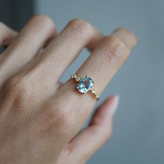 Picture a summer blue sky with the smell of fresh flowers in the air. This blue topaz ring reminds us of just that. Available in yellow gold, rose gold and silver, or 14K solid gold. Gold vermeil or 14K solid gold Natural 8x6mm Blue Topaz 1.2mm shank thickness Round CZs (what's this?) ** This item is specially made for you. Please allow 1-2 week lead time. ShippingDomestic: Free standard shipping within the U.S.International: Free standard shipping for orders over $200 Custom SizesNot sure what Sky Blue Topaz Ring, Rose Gold And Silver, Summer Sky, Sky Blue Topaz, Blue Apatite, Summer Blue, Blue Topaz Ring, Dream Jewelry, Topaz Ring