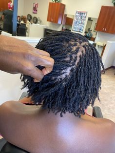 Retightening Sisterlocks, Microlocs Inspiration, Microlocs Journey, Natural Hair Mohawk, Loc Ideas, Locs Journey, Nice Hairstyles, Micro Twists, Loc Inspiration