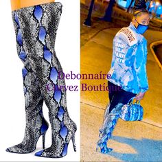 4inch Heel Zip Up To Calf In Back Blue Thigh High Party Boots, Blue Thigh-high Boots For Fall, Black Work Boots, Brown High Boots, Aldo Boots, Brown Leather Riding Boots, Blue Snake, Brown Knee High Boots, Brown Boots Women