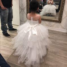 Size 6. Fits My 3yr Old. Custom Made By Ivory Row Bridal. High Low Length. Brand New, Never Worn As Wedding Was Canceled Due To Covid. Flower Girl Dress, Girl Dress, Kids' Dresses, The Row, High & Low, High Low, Flower Girl, Colorful Dresses, Custom Made