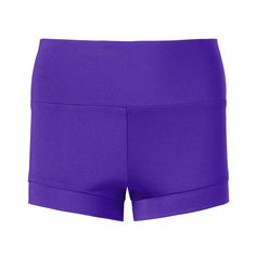 8.26 oz. Soffe Dri 92% Polyester / 8% Spandex Jersey; High rise with wide waistband; Banded leg openings for secure fit; Moisture wicking; .75” inseam (does not include 1” bottom band) Leotard Outfit, Womens Athletic Shorts, Purple Girls, Purple Outfits, Girls High, Wide Waistband, Wholesale Clothing, Running Shorts, High Waisted Pants