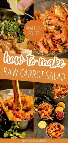 how to make raw carrot salad