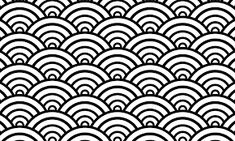 an abstract black and white background with wavy lines in the shape of waves or circles