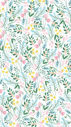 an abstract floral pattern in pastel colors