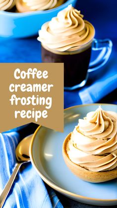 coffee creamer frosting recipe on a plate