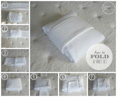 instructions for how to fold a fitted sheet