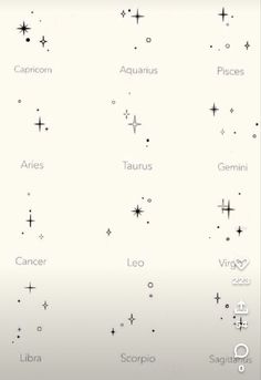 the zodiac sign is displayed on a cell phone's screenshote screen,