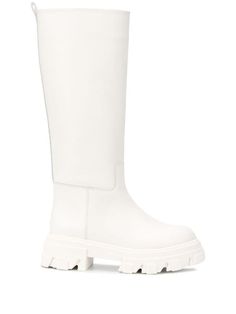 Pernille Teisbaek, Gia Borghini, Knee Length Boots, Boots White, Boots High, Boot Brands, Pull Tab, Luxury Shoes, Nice Shoes