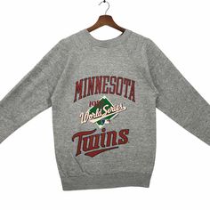 College Crewneck Sweatshirts, University Logo, Minnesota Twins, Classic Logo, Vintage Nike, Printed Sweatshirts, Christmas Gift Ideas, Vintage 70s, Vest Jacket