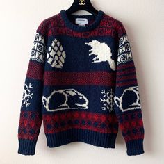 Perfect Condition. Thom Browne Wool Mohair Knit Sweater. Very Thick Knit. Special Pinecone Animal Motif With Rabbits And Platypuses. Size 3 (Men’s Size Large). Measured Flat: 19” Shoulder, 20” Chest, 25” Length, 22.5” Sleeve. Made In Ireland. Country Club Aesthetic, Quiet Luxury Aesthetic, Quirky, Dark Academia. Thom Browne Sweater, Country Club Aesthetic, Mohair Sweater Knit, Mohair Knit, Clubbing Aesthetic, Luxury Aesthetic, Sweaters Crewneck, Mohair Sweater, Thom Browne