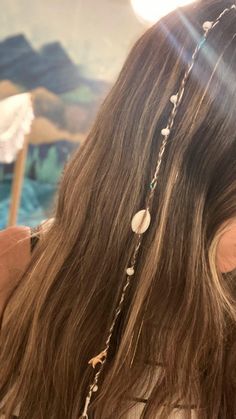 Hair Wrap Ideas, Thread Hair Wraps, Cute Summer Hairstyles, Summer Braids, Hair Charms, Hair Cute