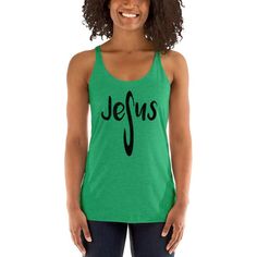 Whether you're at the gym or having fun in the sun this Jesus cross design will look great on you! This racerback tank is soft, lightweight, and form-fitting with a flattering cut and raw edge seams for an edgy touch.  • 50% polyester/25% combed ring-spun cotton/25% rayon • Fabric weight: 4.2 oz (142 g/m2) • Raw edge seams • Fabric is laundered to reduce shrinkage John 8 36, Hip Hop Women, Beach Tanks Tops, Florida Girl, Bride Shirts, Heather White, Vintage Turquoise, Rayon Fabric, Racerback Tank Top