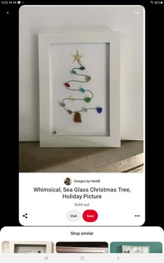 an image of a christmas tree made out of glass beads on the app store's facebook page