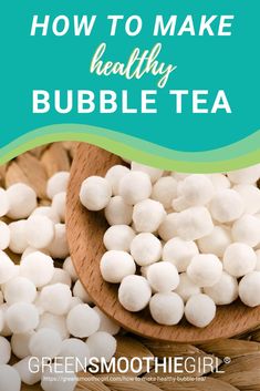 how to make healthy bubble tea