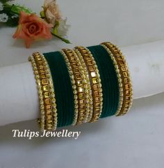 Silk Thread Bangles Design, Silk Bangles, Wedding Jewelry Sets Bridal Jewellery, Bridal Jewellery Inspiration, Colorful Bangles, Fancy Jewellery Designs