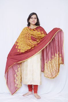 Description Take in the splendour of this stunning and flawlessly woven Silk Dupatta adorned with mandala art. The elegant design & colour scheme contribute to the beauty of this design. Specifications: Brand- Mudita by Lejina Length - 2.5 Meters Color - Black & white |Blue and Black | Brick red and Gold Material - Silk. Care Instruction: Hand wash & Machine wash Country of Origin: India Features: 1. The silk dupatta is adorned with digitally printed mandala art. 2. This silk dupatta will have you looking your most gorgeous every season. Bohemian Dupatta With Woven Motifs For Festive Occasions, Bohemian Dupatta With Woven Motifs For Navratri, Bohemian Kurta With Dupatta For Puja, Bohemian Cotton Dupatta For Wedding, Cotton Dupatta For Eid Festival, Bohemian Wedding Dupatta With Woven Motifs, Dupatta With Woven Motifs For Puja, Cotton Dupatta With Woven Motifs For Diwali, Bohemian Cotton Dupatta For Puja