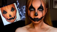 Make Up Diy, Halloween Makeup Look, Scary Pumpkin Faces, Halloween Makeup Scary, Diy Halloween Projects, Halloween Makeup Tutorial