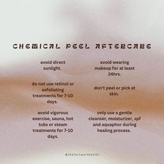 Chemical Peel Application, Benefits Of Chemical Peels, Chemical Peel Instagram Post, After Chemical Peel Care, Chemical Peel Aftercare, Peel Season Esthetician, Chemical Peel Aesthetic, Chemical Peel Benefits, Chemical Peels